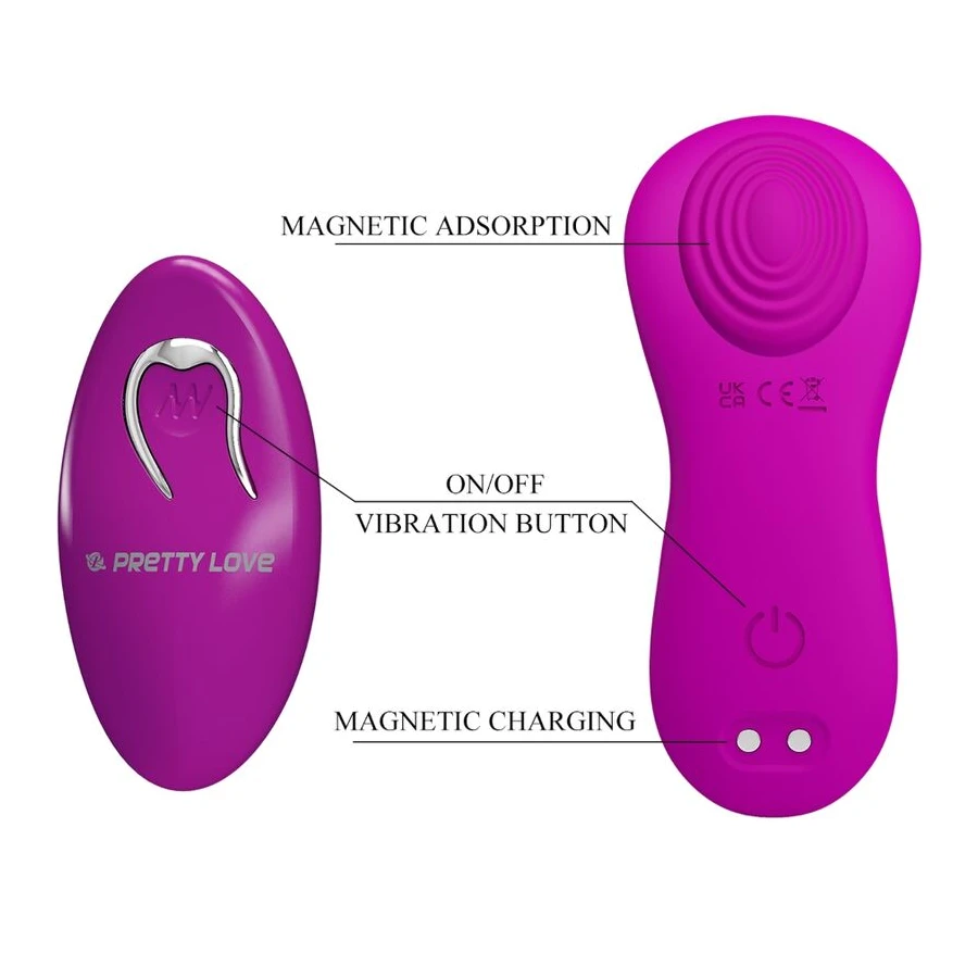 PRETTY LOVE - ROMARIO STIMOLATORE CLITORIDEO LAY-ON TELECOMANDO ROSA